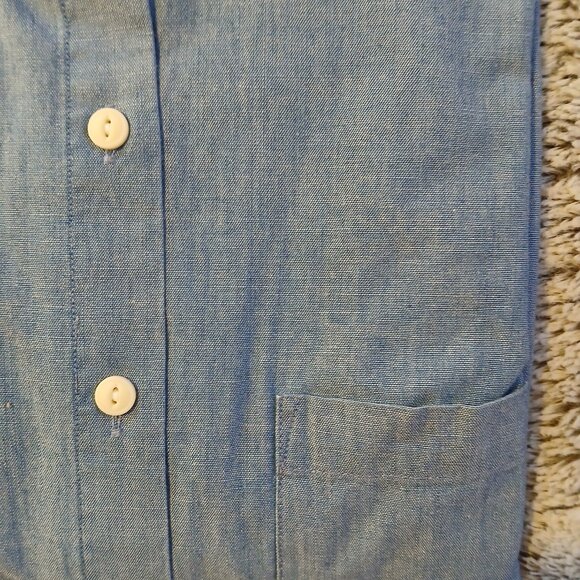 Untuckit Valori Women's Long Sleeve Button Down Chambrey Shirt SZ 6 NWT - Picture 5 of 10